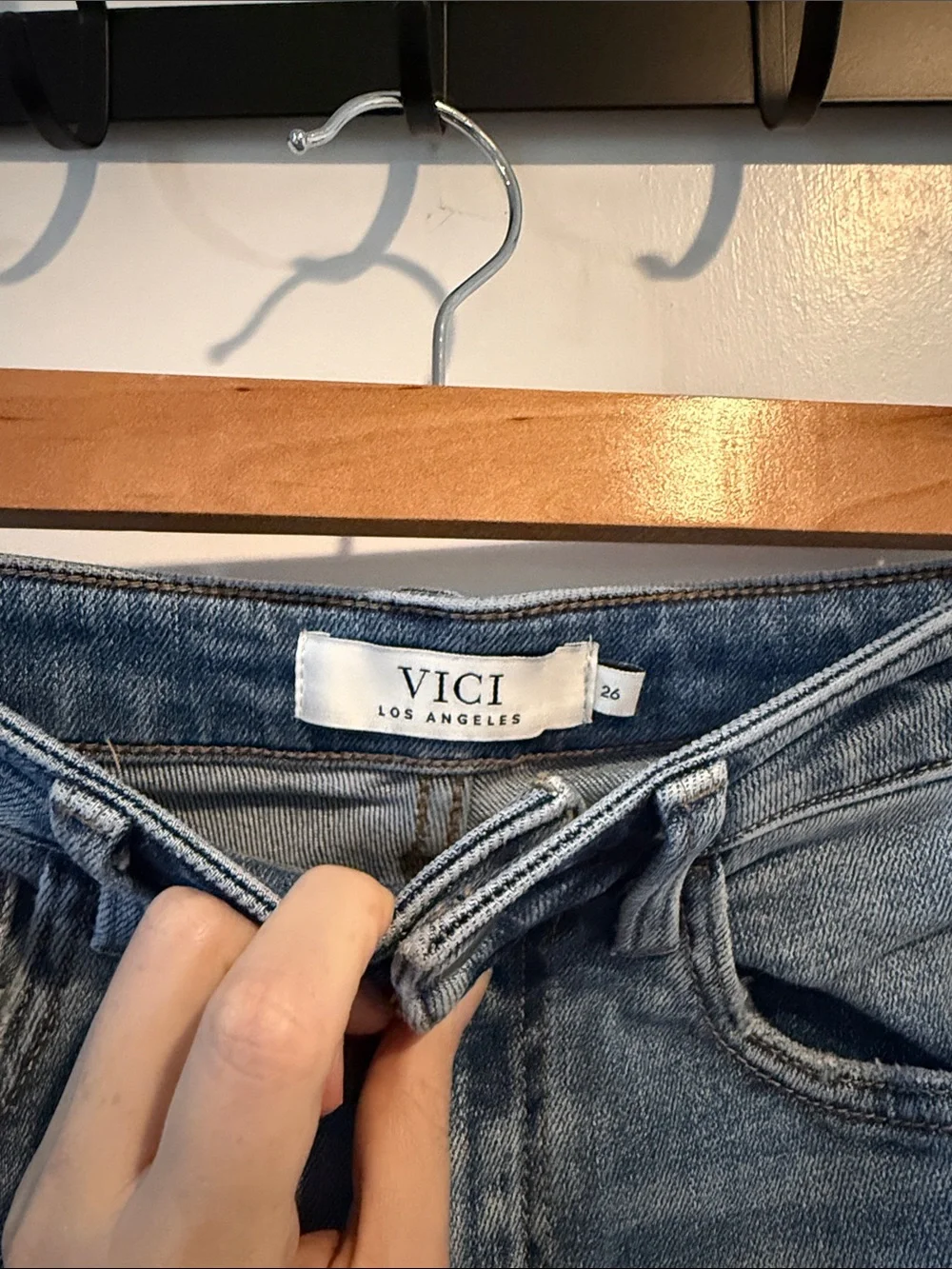 Vici Blue Barrel Jeans